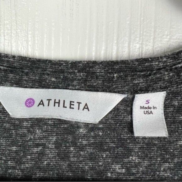 Athleta Heather Gray Crossover Getaway Workout Layered Tank Top Women’s Size S - Picture 6 of 10